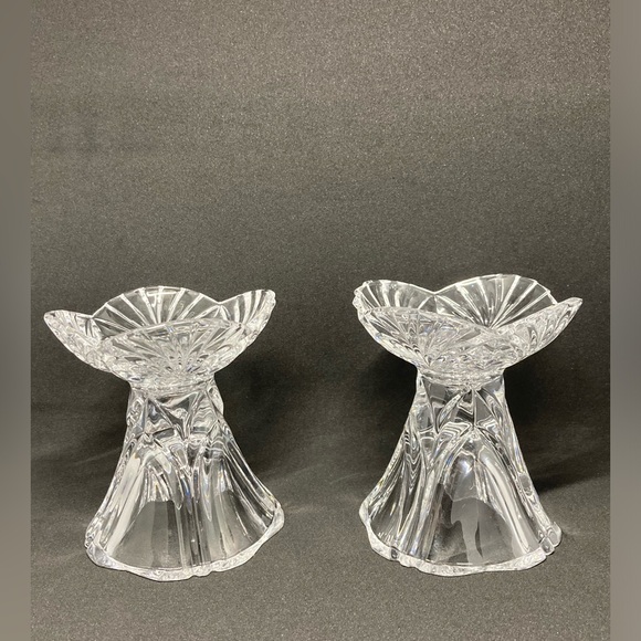 Marc Aurel Nachtmann Vintage Crystal Candleholder Set - Picture 6 of 6